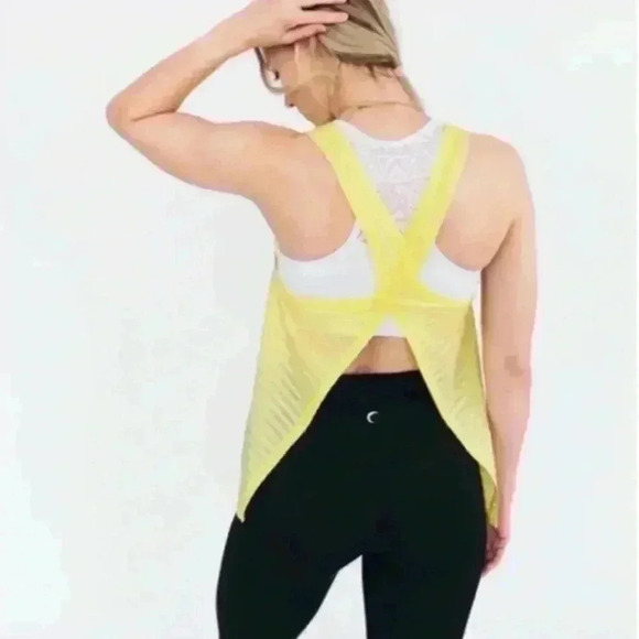 ZYIA YELLOW WORKOUT TANK SIZE SMALL - Picture 2 of 7